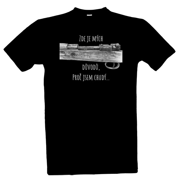 Tričko s potiskem 33 důvodů chudoby